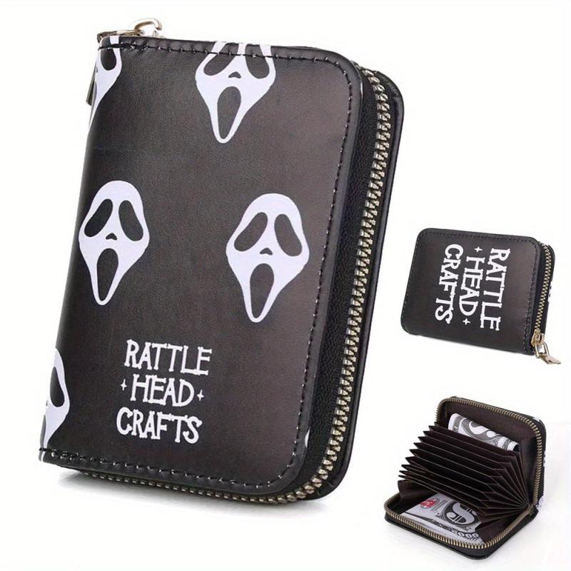 Niche Ghost Pattern Short Wallet Clutch Coin Purse