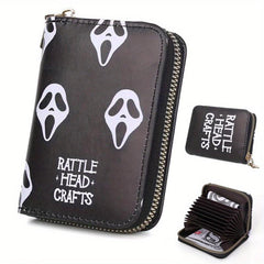 Niche Ghost Pattern Short Wallet Clutch Coin Purse