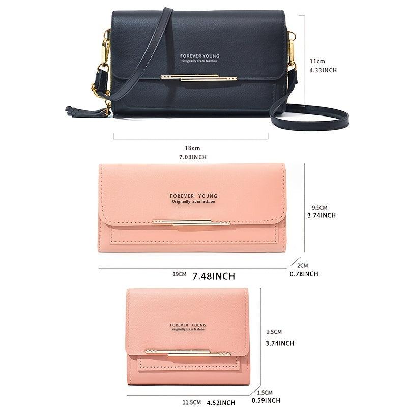 Multi-Functional Shoulder Bag for Women, Large Capacity Handheld Wallet