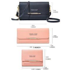 Multi-Functional Shoulder Bag for Women, Large Capacity Handheld Wallet