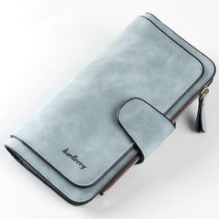 Classic Long Coin Purse Faux Leather Wallet Large Capacity Purse