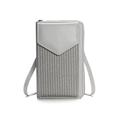 Retro Zipper Wallet Women's Crossbody Bag