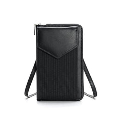 Retro Zipper Wallet Women's Crossbody Bag