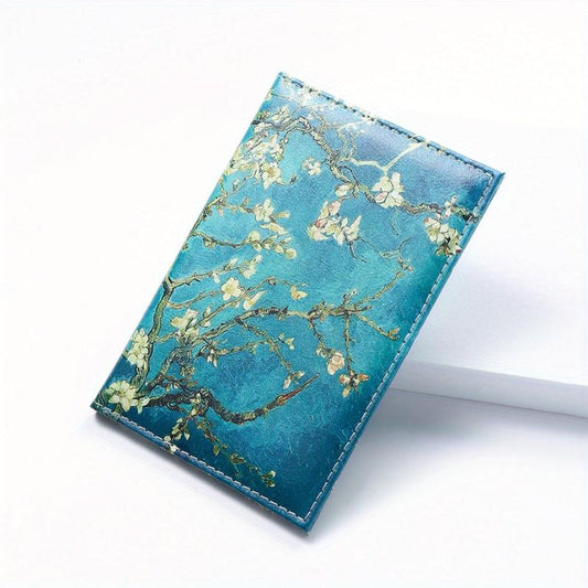 Vintage Painting Pattern Passport Cover Portable Passport Bag Sets