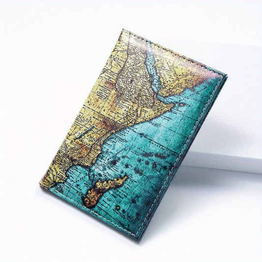 Vintage Painting Pattern Passport Cover Portable Passport Bag Sets