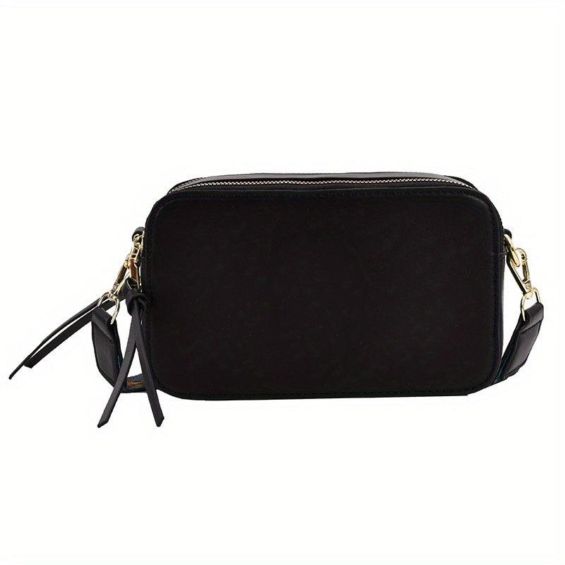 Small Wide Strap Crossbody Bag with Pockets Coin Purse for Women