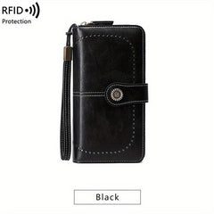 Women's Vintage Wallet Minimalist Coin Purse Clutch With Card Slots