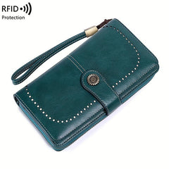 Women's Vintage Wallet Minimalist Coin Purse Clutch With Card Slots
