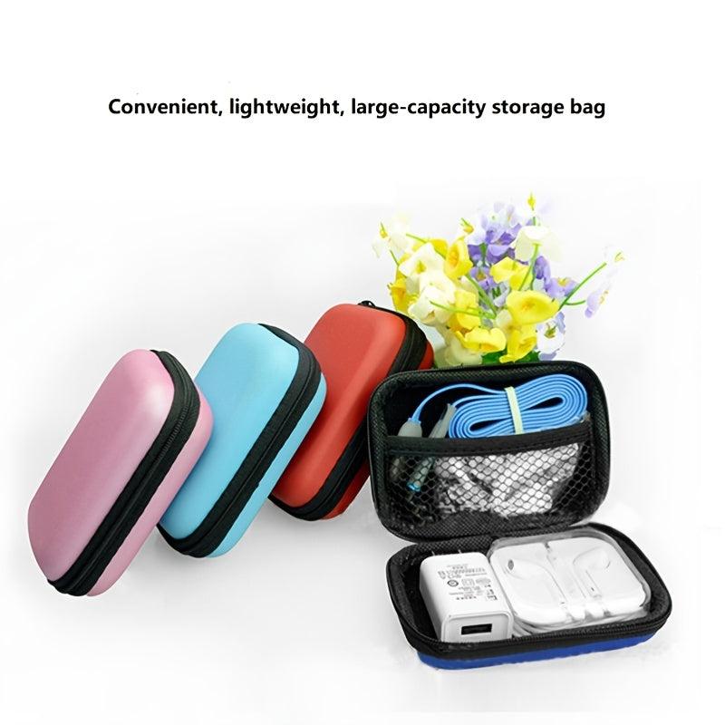 Portable Data Cable Zipper Bag for Digital Accessories Storage