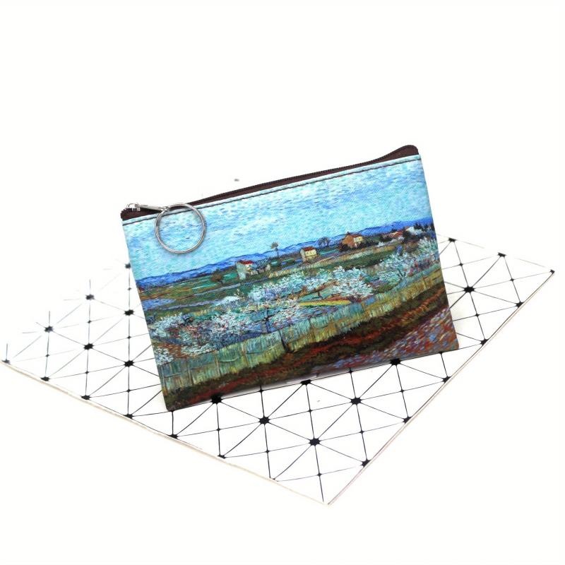 Vintage Pattern Zipper Pouch Coin Purse Clutch Bag