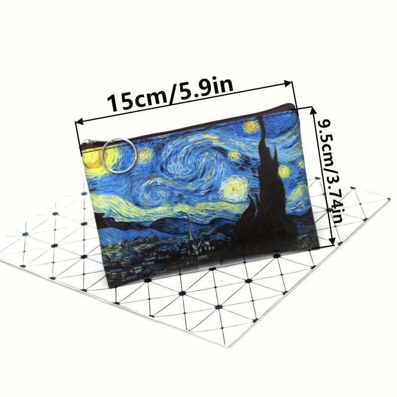 Vintage Pattern Zipper Pouch Coin Purse Clutch Bag