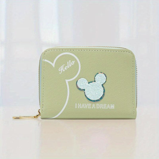 Women's Faux Leather Coin Purse Zip Wallet Cartoon Pattern