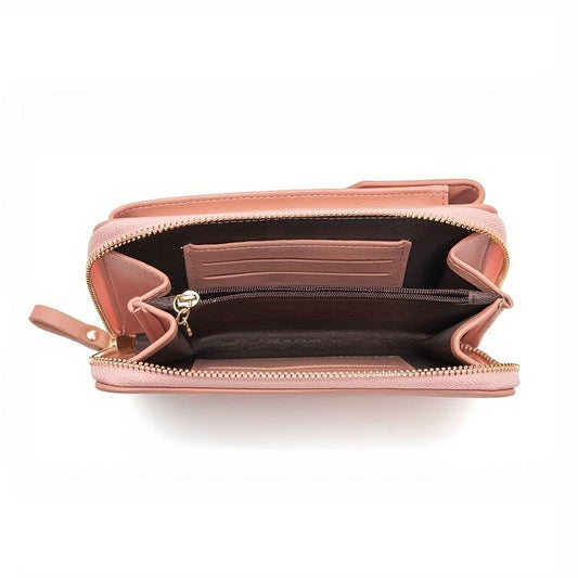 Small Crossbody Purse for Women Zipper Wallet with Phone Pocket