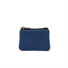 Mini Zipper Pouch Canvas Clutch Coin Purse Portable Wallet