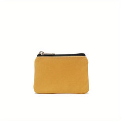 Mini Zipper Pouch Canvas Clutch Coin Purse Portable Wallet