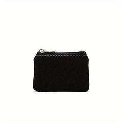 Mini Zipper Pouch Canvas Clutch Coin Purse Portable Wallet