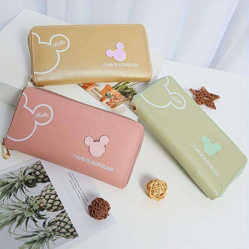 Women's Long Coin Purse Zipper Clutch Wallet