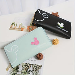 Women's Long Coin Purse Zipper Clutch Wallet