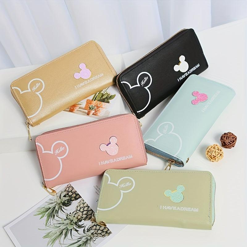 Women's Long Coin Purse Zipper Clutch Wallet