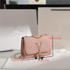 Women's Quilted Chain Bag with Tassel Detail