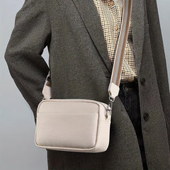Minimalist Classic Square Zipper Crossbody Bag
