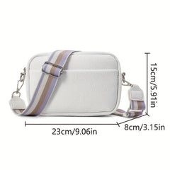 Minimalist Classic Square Zipper Crossbody Bag