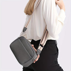 Minimalist Classic Square Zipper Crossbody Bag
