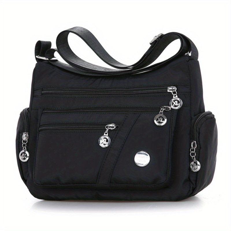 Fabric Crossbody Bag Women's Pocket Purse Shoulder Bag For Travel