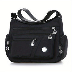 Fabric Crossbody Bag Women's Pocket Purse Shoulder Bag For Travel