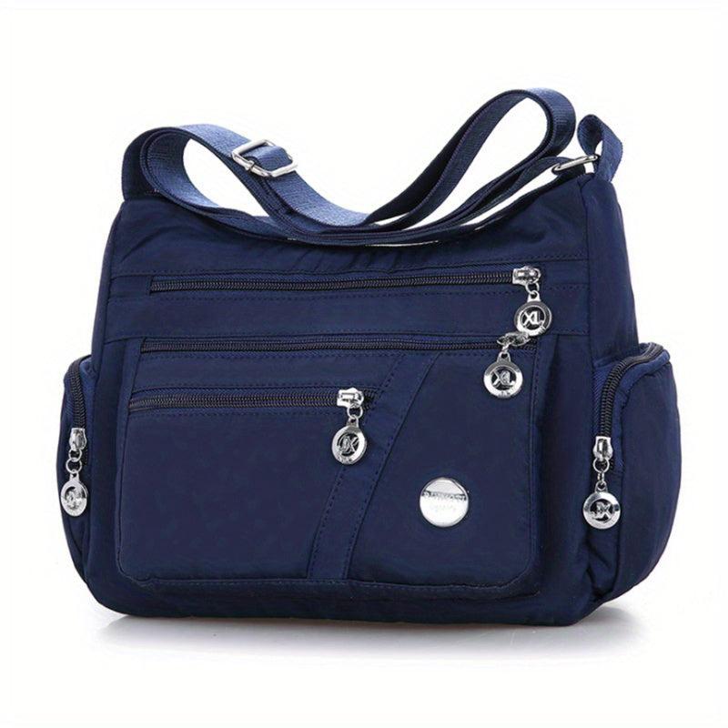 Fabric Crossbody Bag Women's Pocket Purse Shoulder Bag For Travel