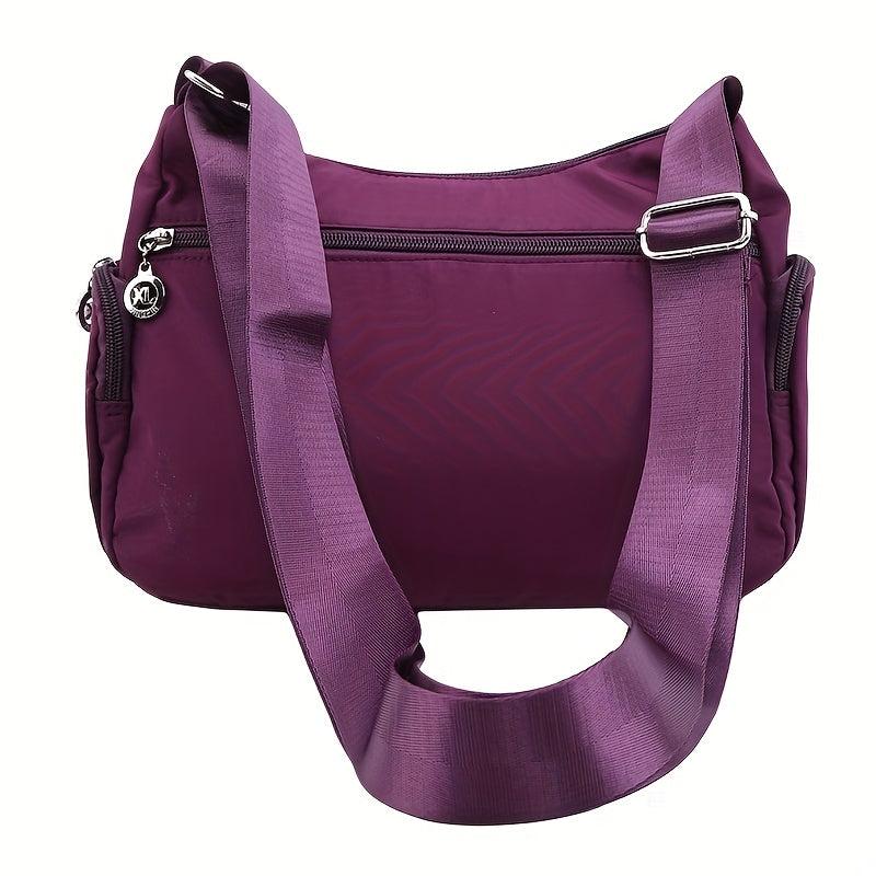 Fabric Crossbody Bag Women's Pocket Purse Shoulder Bag For Travel