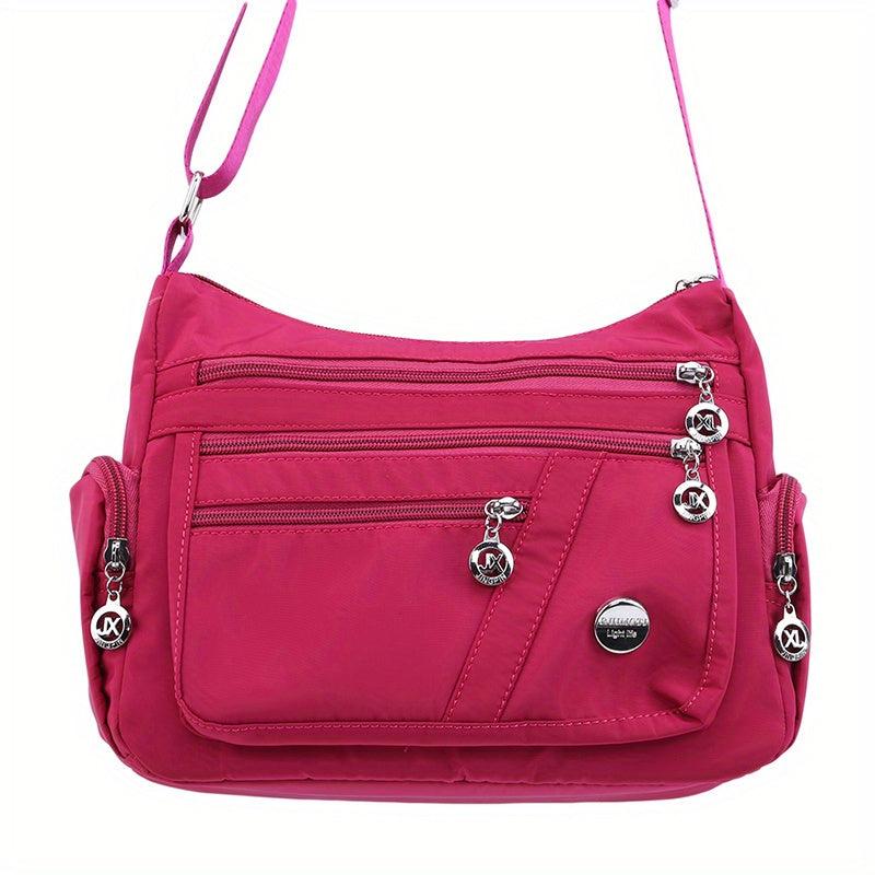 Fabric Crossbody Bag Women's Pocket Purse Shoulder Bag For Travel