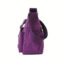 Nylon Crossbody Bag Women's Pockets Purses Solid Shoulder Bag