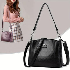 Classic Crossbody Bag PU Leather Shoulder Bag