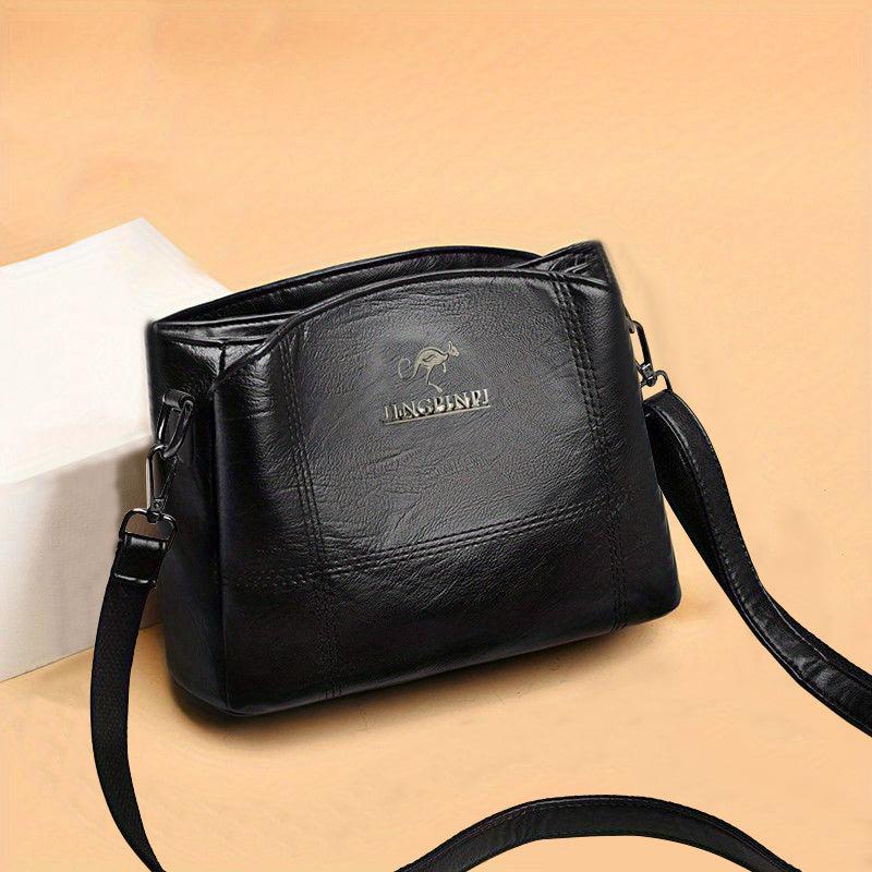 Classic Crossbody Bag PU Leather Shoulder Bag