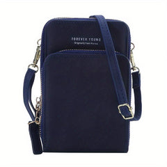 Mini Vertical Crossbody Bag Phone Bag Zipper Coin Purse