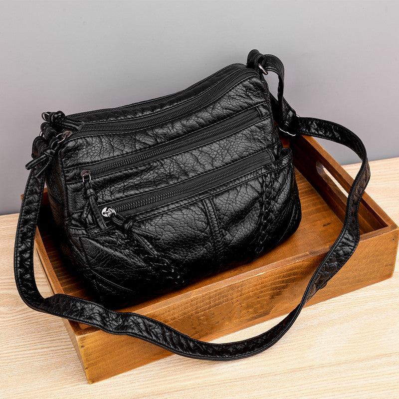 Casual Messenger Bag for Middle aged Women Large Capacity Shoulder Bag