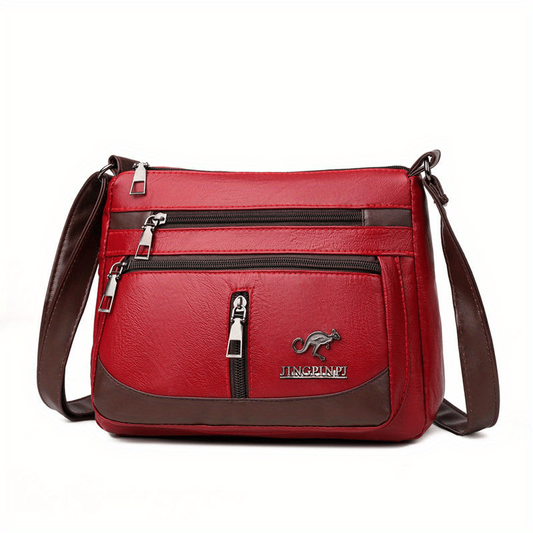 Crossbody Bag PU Leather Textured Bag Purse Shoulder Bag