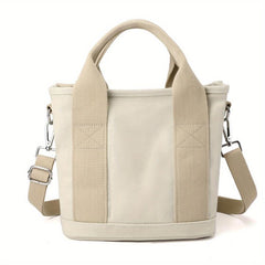 Canvas Crossbody Bag Small Tote Bag for Work & Travel