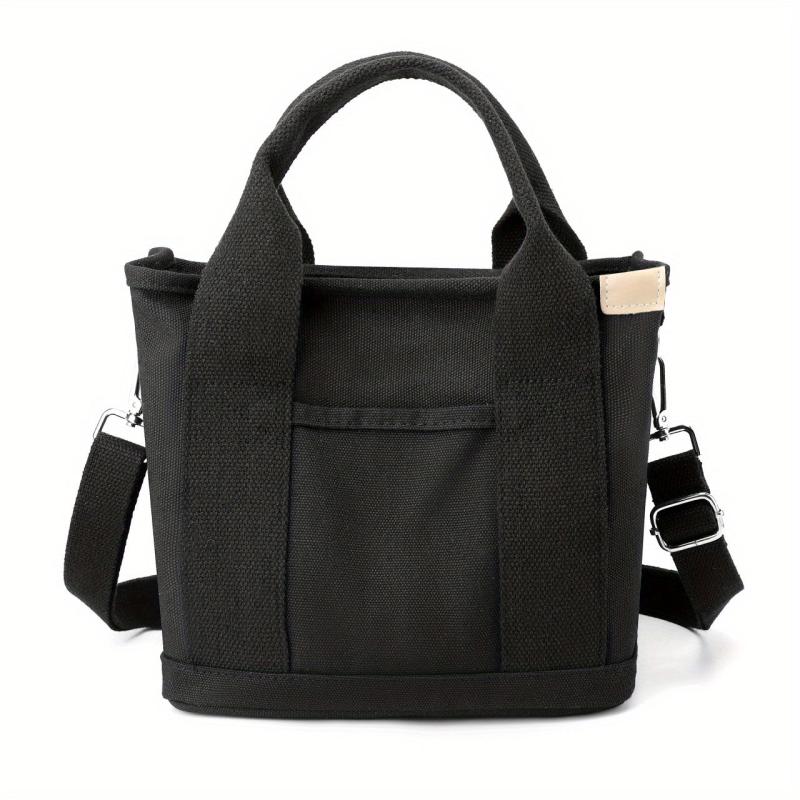 Canvas Crossbody Bag Small Tote Bag for Work & Travel