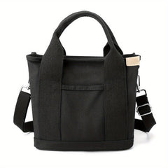 Canvas Crossbody Bag Small Tote Bag for Work & Travel