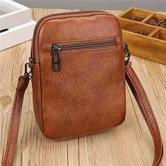 Studded Crossbody Bag Retro Style Mini Square Purse