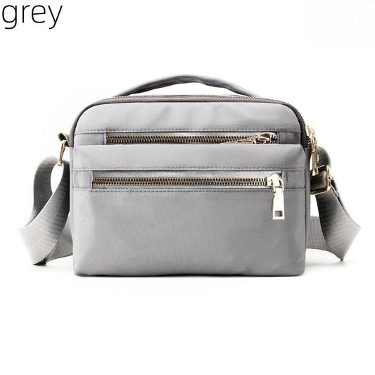Nylon Crossbody Bag Small Zipper Handbag with Pockets