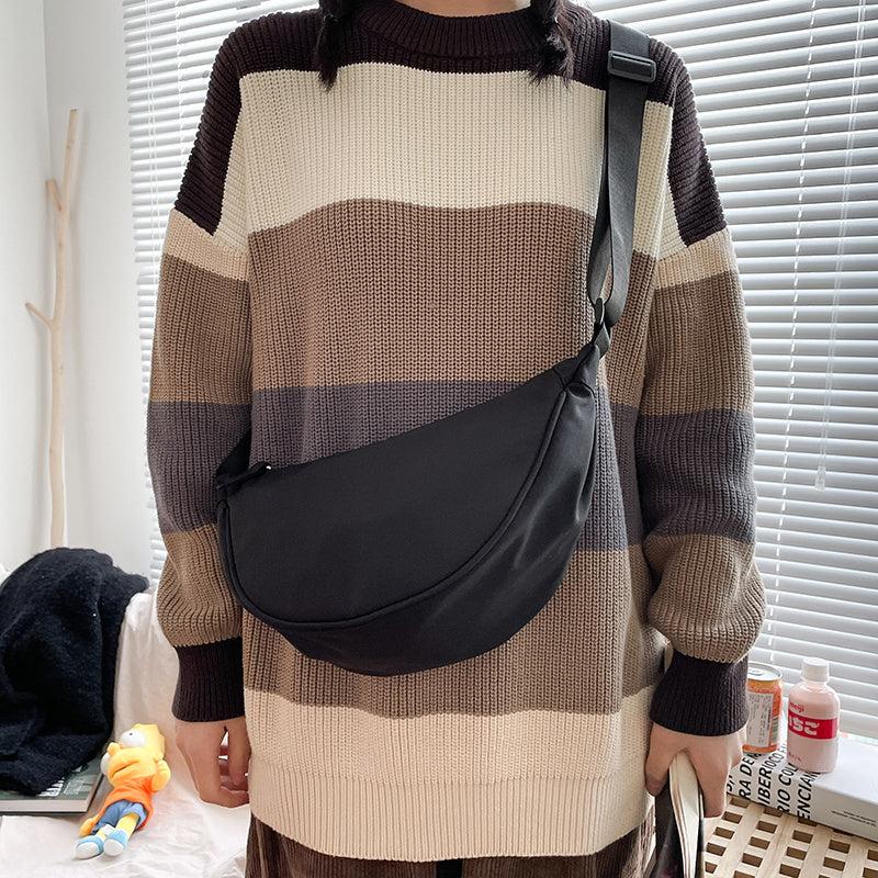 Nylon Crossbody Bag Zipper Shoulder Hobo Bag