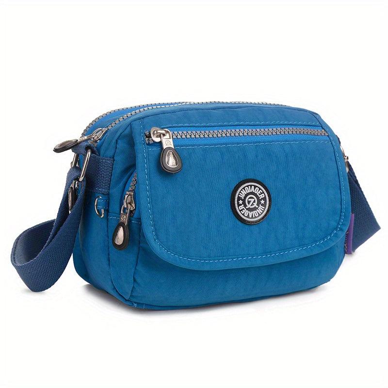 Mini Zipper Crossbody Bag Nylon Lightweight Messenger Bag