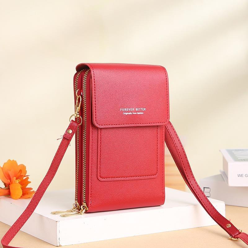 Women's Mini Crossbody Bag with Touch Screen for Mobile Phone