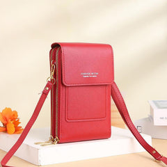 Women's Mini Crossbody Bag with Touch Screen for Mobile Phone