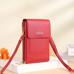 Women's Mini Crossbody Bag with Touch Screen for Mobile Phone