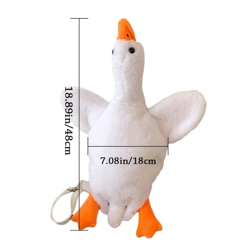 Fluffy Duck Crossbody Bag Cartoon Animal Shoulder Bag for Christmas Gift