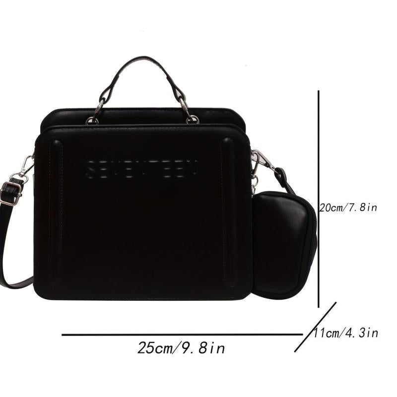 Women's Embossed Handbag Set Crossbody Bag With Coin Purse